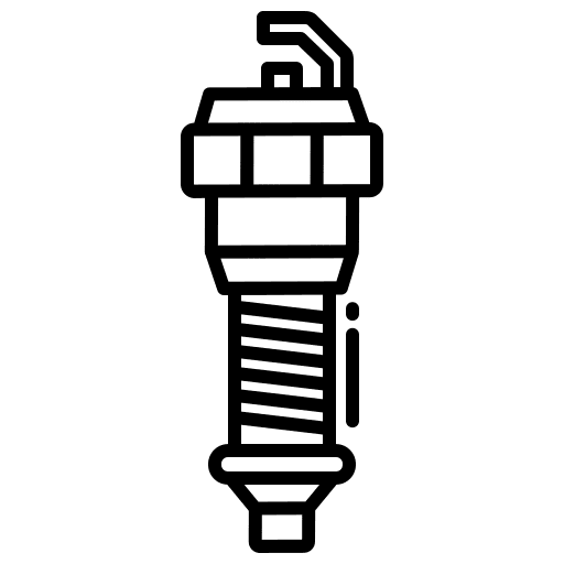 Spark plug vehicle automobile transportation icon Spark plug vehicle automobile transportation icon