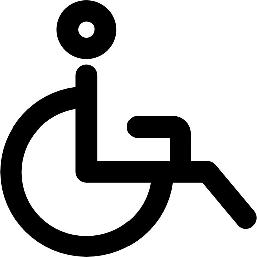 Wheelchair healthcare and medical handicap transport icon