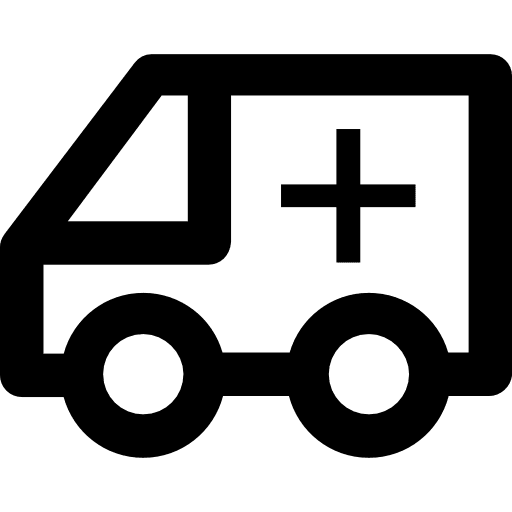 Ambulance transport automobile vehicle icon