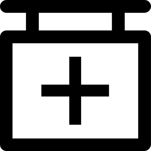 Hospital first aid health clinic health care icon