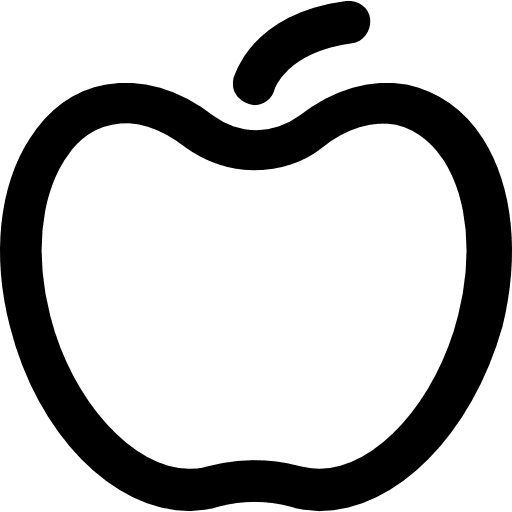 Apple food and restaurant diet vegetarian icon