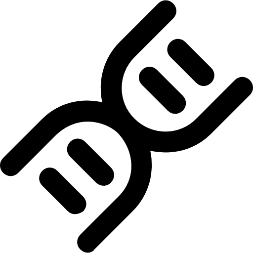 Dna deoxyribonucleic acid genetical dna structure icon