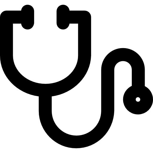 Stethoscope medical doctor health icon