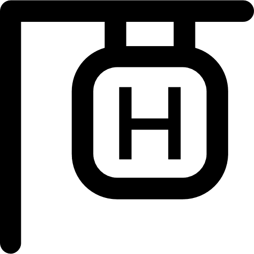 Hospital health care signs hospital icon