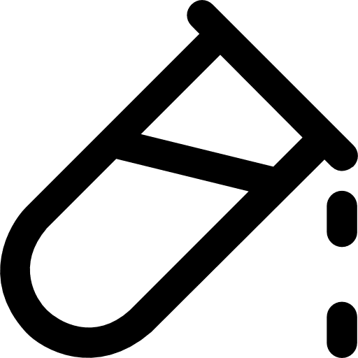 Test tube chemistry education test tube icon