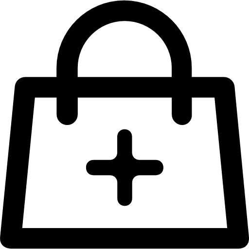 Bag medicines bag healthcare and medical icon