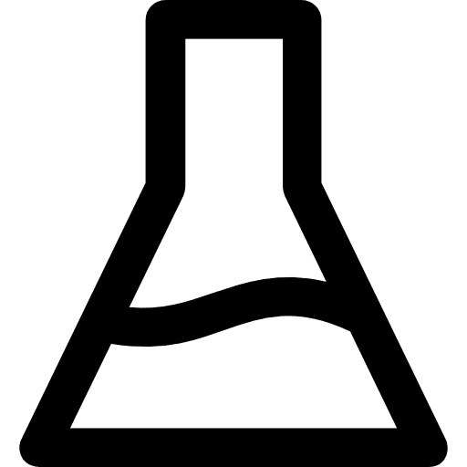 Flask test tube healthcare and medical science icon