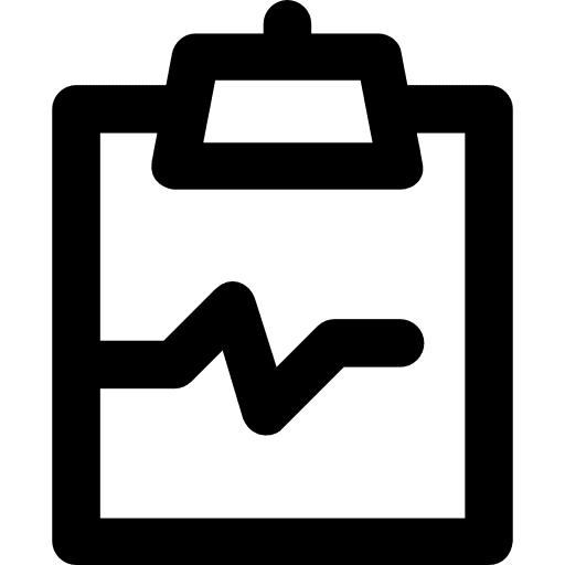 Notepad healthcare and medical writing tool interface icon