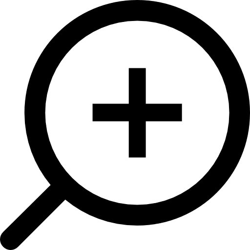 Zoom in zoom in magnifying glass loupe icon