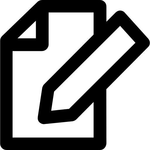 Contract business agreement document icon