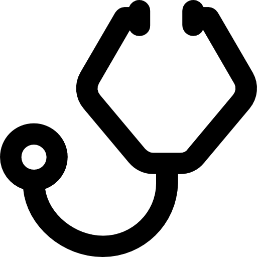 Stethoscope phonendoscope healthcare and medical stethoscope icon