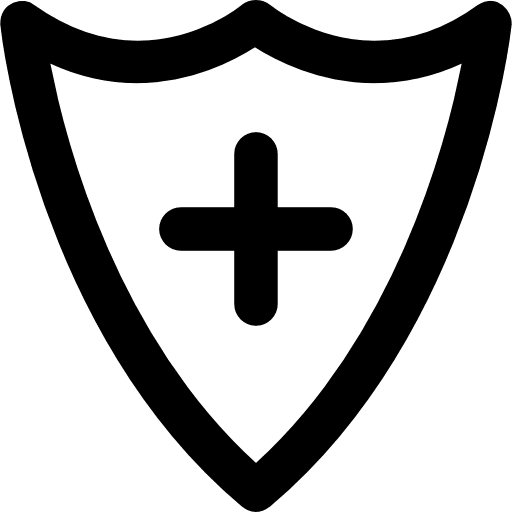 Protection defense healthcare and medical security icon