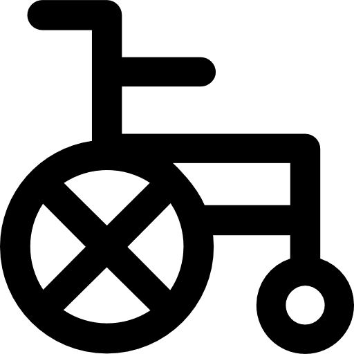 Wheelchair handicap disabled transport icon