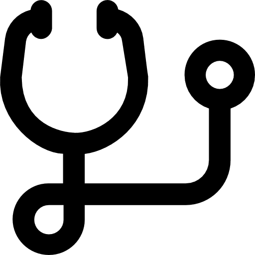 Stethoscope phonendoscope doctor medical icon