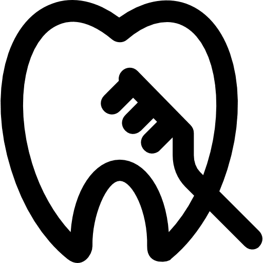 Tooth healthcare and medical dentist health care icon