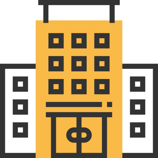 Hotel hostel vacations holidays icon