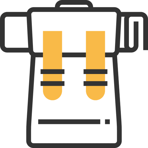 Backpack luggage backpack travel icon
