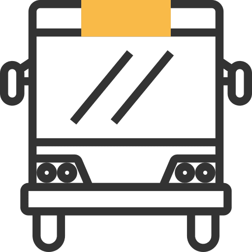 Bus public transport school bus transport icon