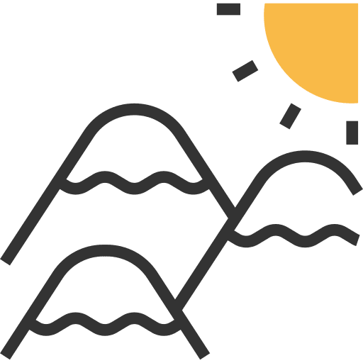 Mountains snow mountains nature icon