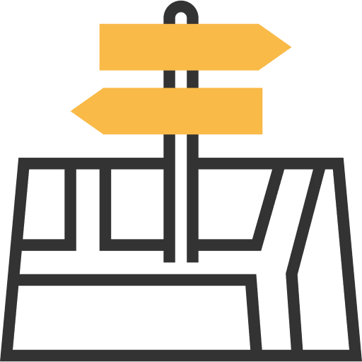 Post post directional signaling icon