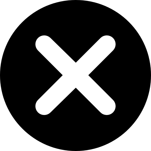 Cancel clear ex prohibition icon