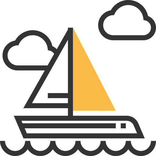 Sailboat boat transportation sailboat icon