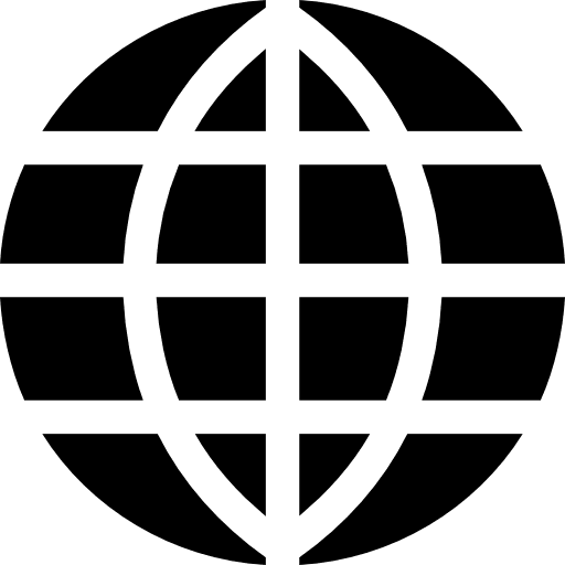 World grid wireless internet interface maps and location icon