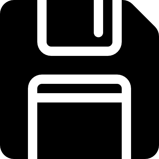 Diskette save file technology floppy disk icon