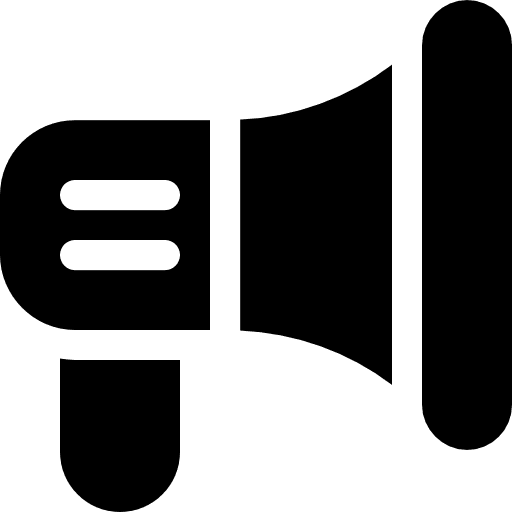 Megaphone protest announcement shout icon