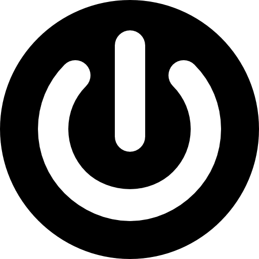 Power button technology multimedia option power on icon