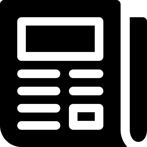 Newspaper news journal communications icon