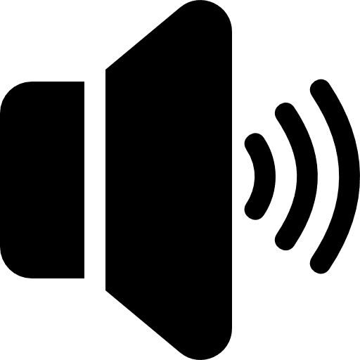 Speaker interface sound audio icon