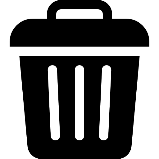 Trash tools and utensils interface trash icon