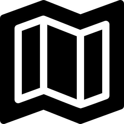 Map maps and location interface map icon