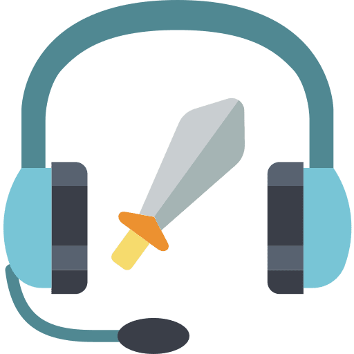 Headphones electronics gaming technology icon