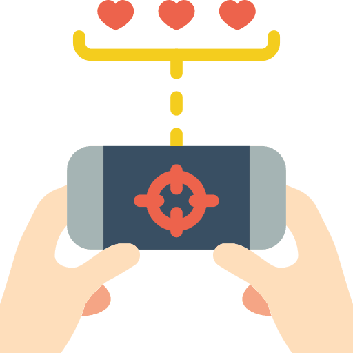 Playing video game game playing icon