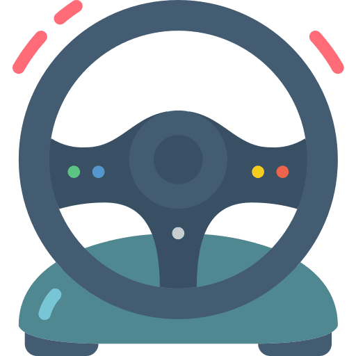 Steering game gamer wheel icon