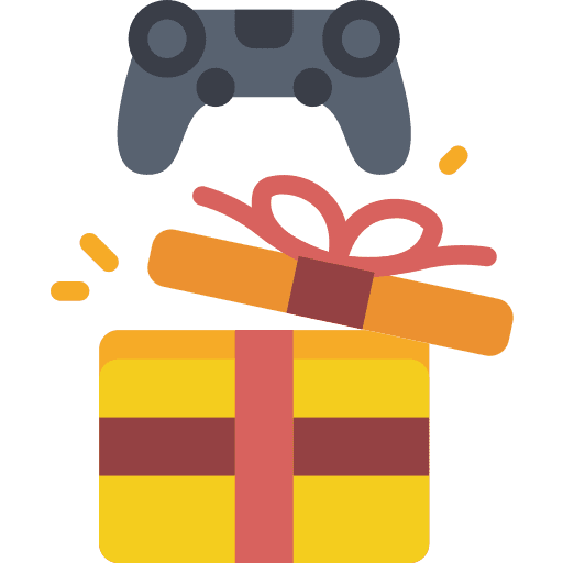 Gifting game console technology video game icon