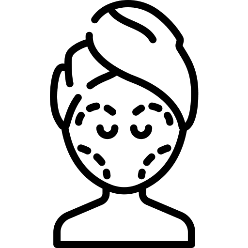 Anatomy lift face facial icon