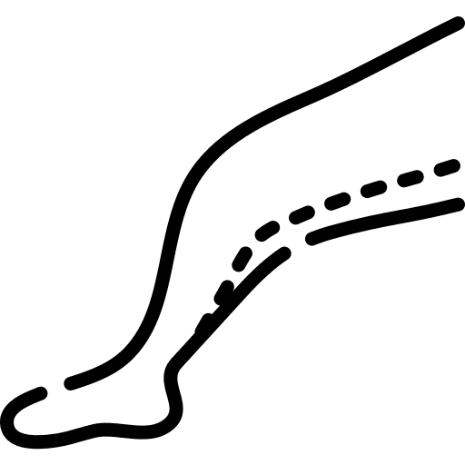 Anatomy surgery leg body parts icon