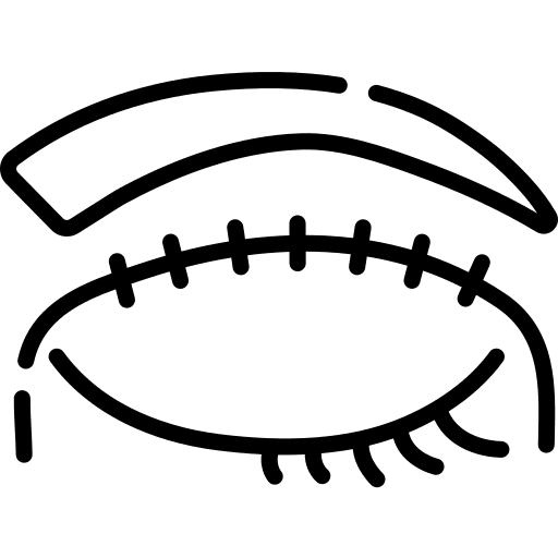 Beauty operation healthcare and medical eyelid icon