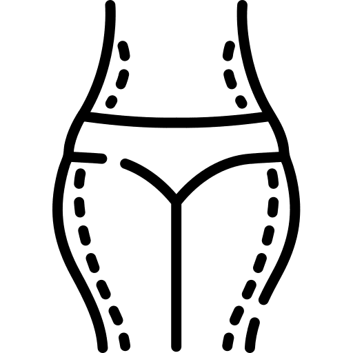 Belly fat healthcare and medical medical icon