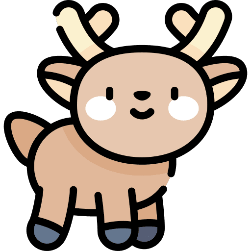 Deer wildlife mammal wild animals icon