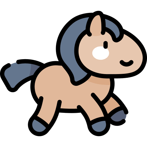 Horse zoo animals mammal icon