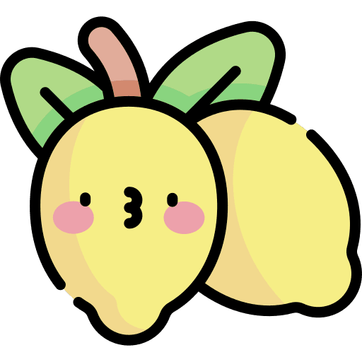 Lemon organic food and restaurant healthy food icon