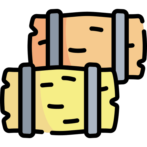 Hay bale hay bale rolled stalk icon