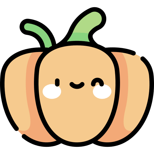 Pumpkin organic vegetarian healthy food icon