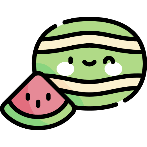 Watermelon food and restaurant vegan healthy food icon