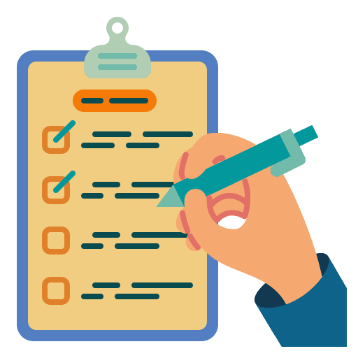 Check lists investment assumption clipboard icon