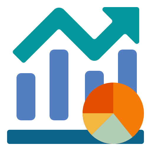 Graph chart investment statistics icon